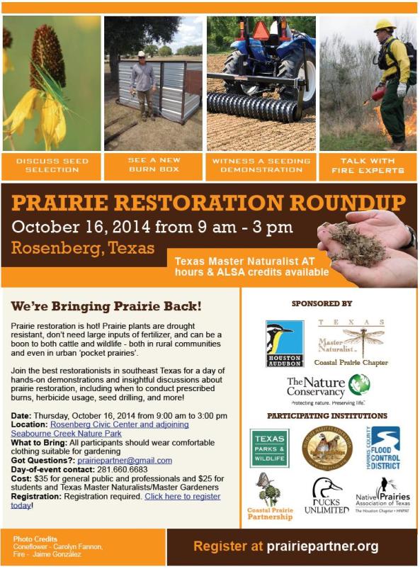 2014 Restoration Roundup flyer